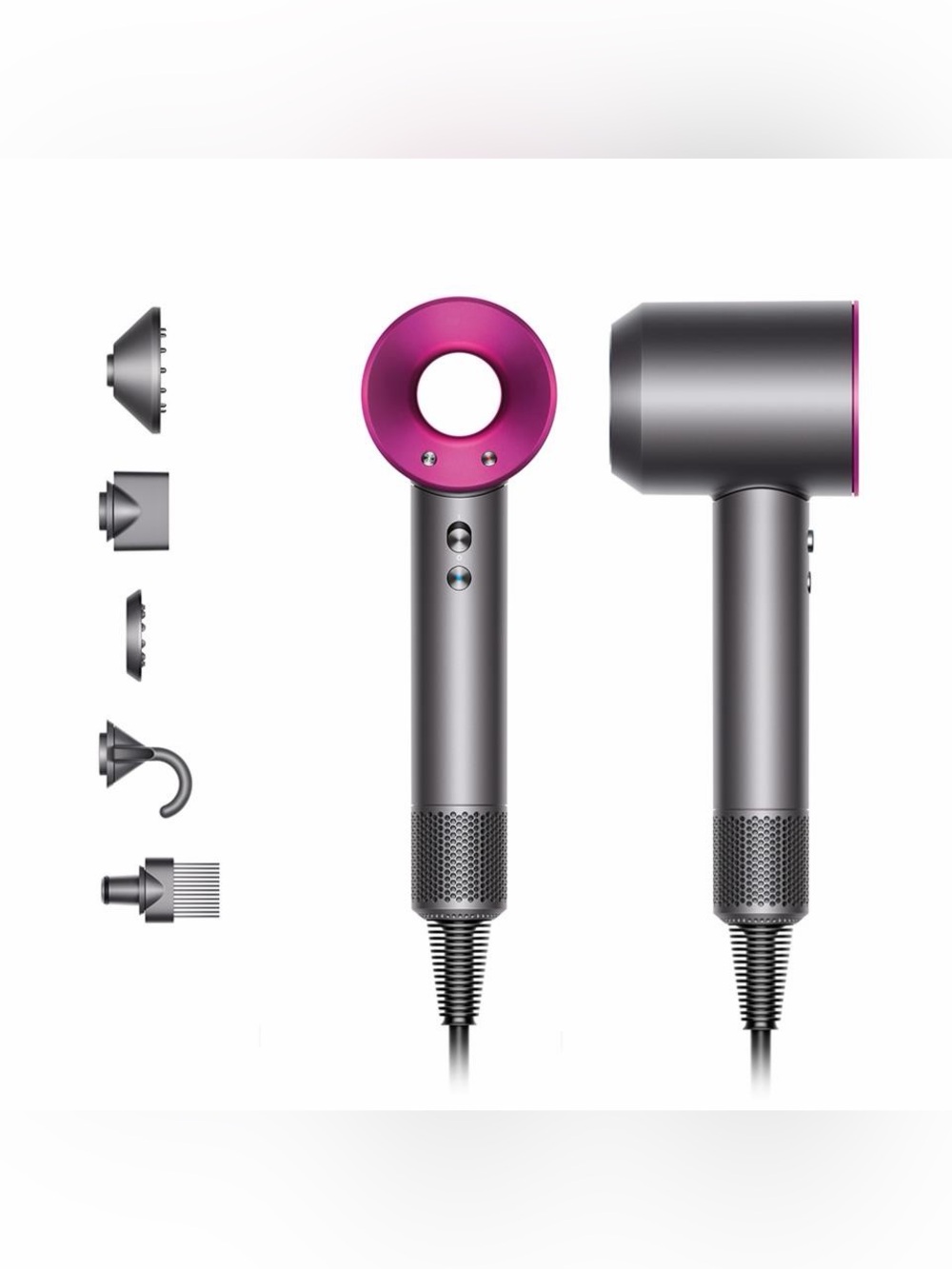 Dyson Supersonic Hairdryer HD07 Nickel Fuchsia
